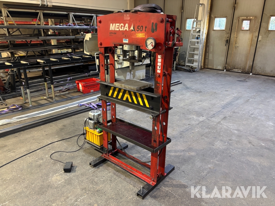 Hydraulpress Mega KPD-50A verkstadspress 50T