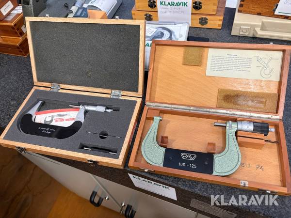 Mikrometer Mitutoyo & PAV 75-100mm & 100-125mm