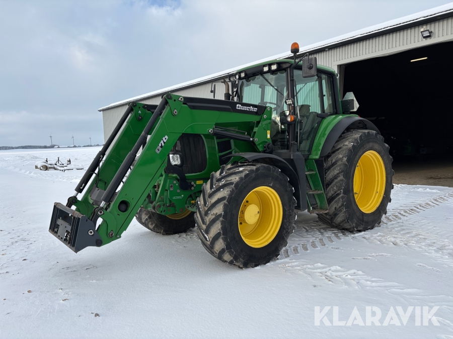 Traktor John Deere 7530 Premium med frontlastare och frontlyft