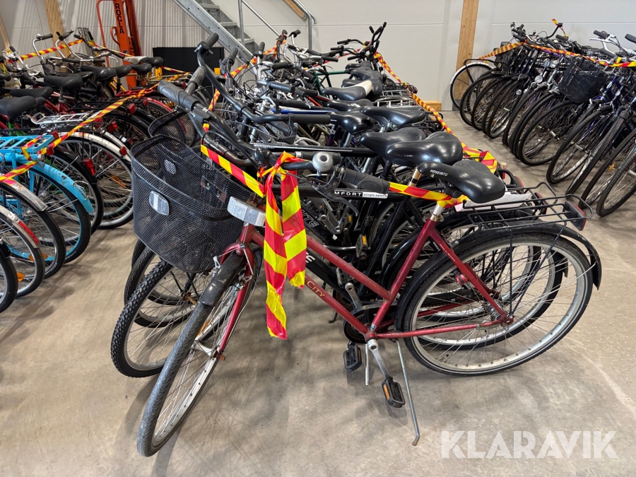 Parti med begagnade cyklar olika modeller 20 st