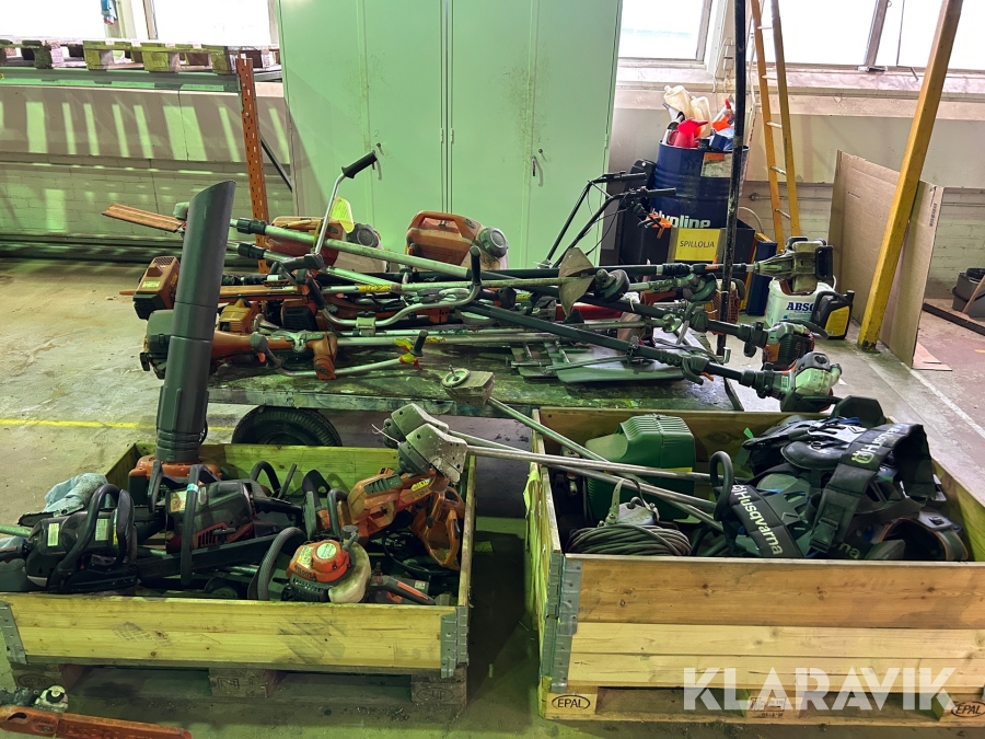 Häcksaxar, trimrar/röjsågar, motorsågar, jordfräs mm Stihl / Husqvarna / Honda