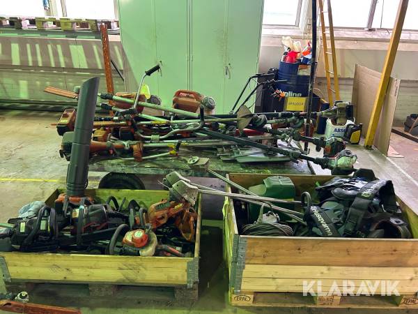 Häcksaxar, trimrar/röjsågar, motorsågar, jordfräs mm Stihl / Husqvarna / Honda