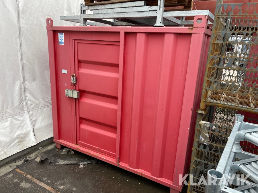 Valvcontainer/ Verktygscontainer med skjutdörr