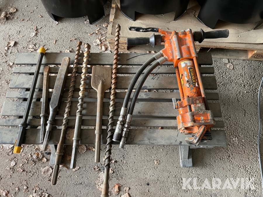 Bergborr hydraulisk Stanley HD45B med tillbehör