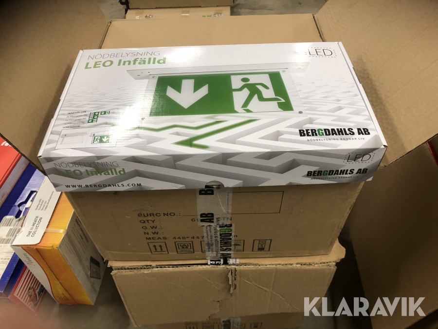 Nödbelysning Bergdahls 18 st