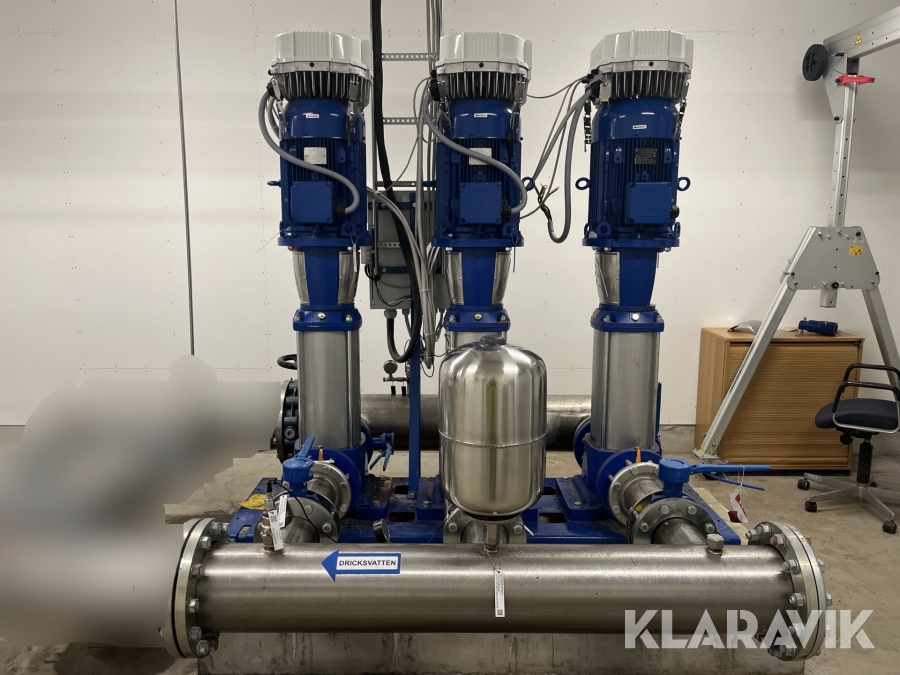 Tryckstegringsanläggning Xylem GHV30/125SV3G220T/SW