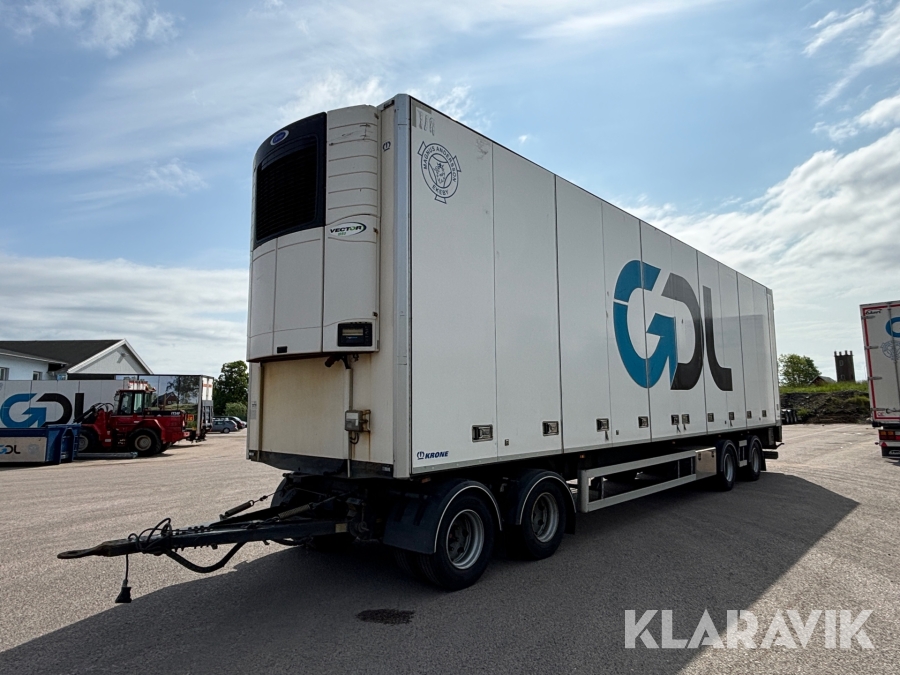 Skåpsläp Norfrig WH4-38-125CFÖM med kyl- & frysaggregat & öppningsbar sida