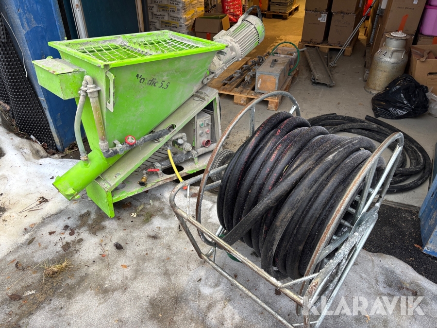 Betongpump Nordic 5.5 medföljande betong