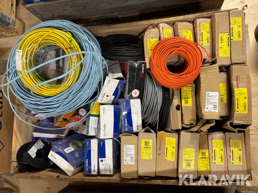 Diverse elkablar bland annat Draka, Nexans & Helukabel