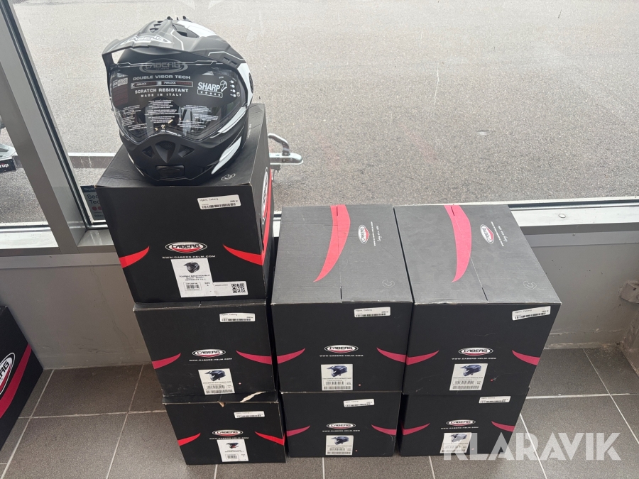 Motorcykelhjälmar Caberg 7st