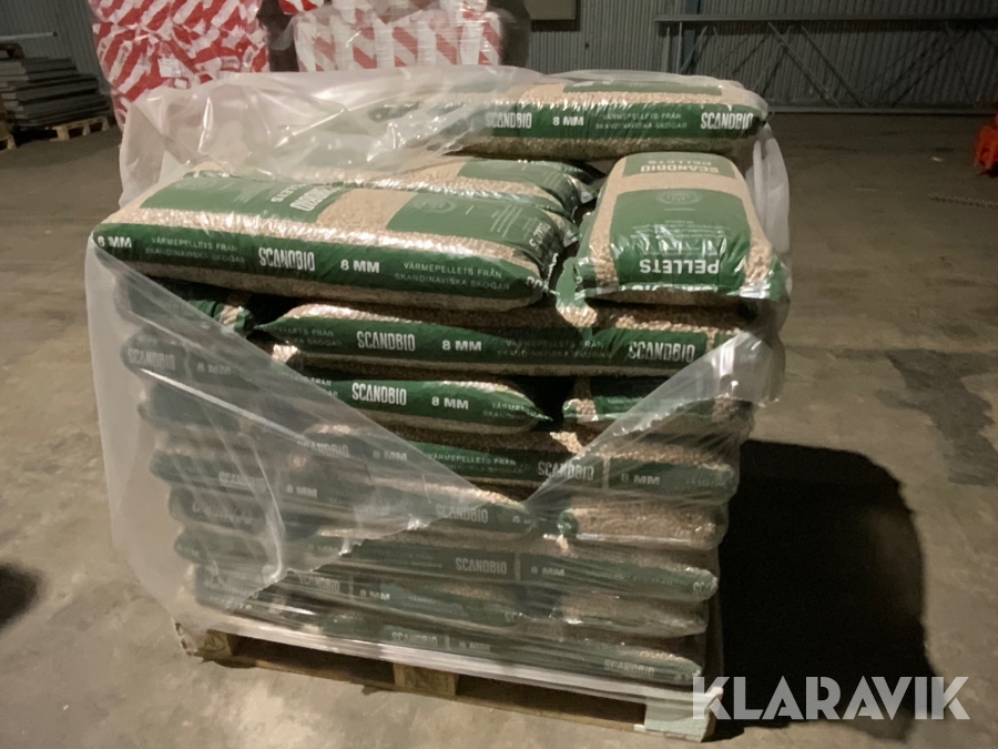 Bränsle pellets Scandbio 8 mm 33 säckar