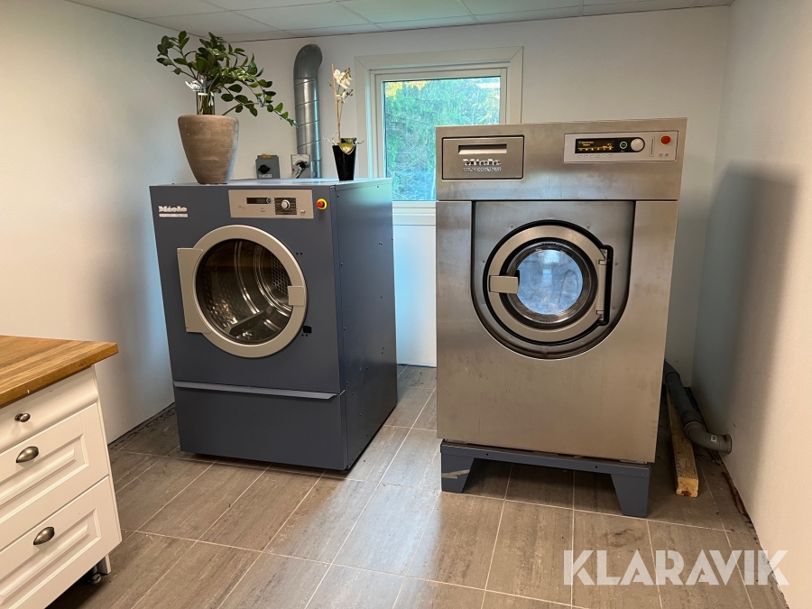 Tvättmaskin & Torktumlare Miele PW 6167 EL & PT8333 EL 16 kg