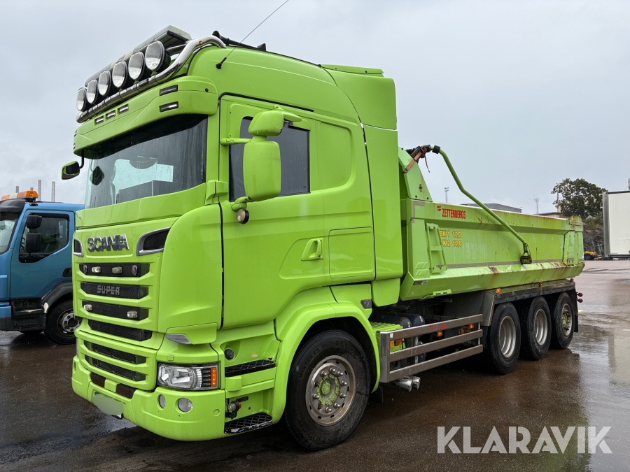 Tippbil Scania R 580 8x4 - Zetterbergs flak