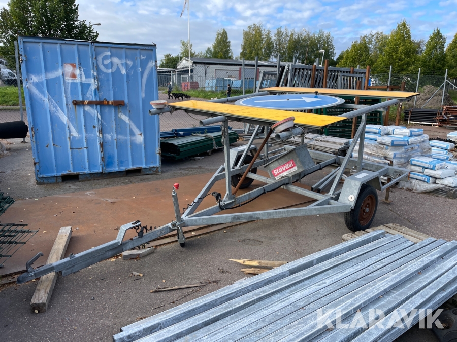 Skyltvagn Blinkfyrar Minivagn