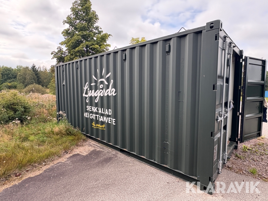 Container 20 fot med solcell och batteri