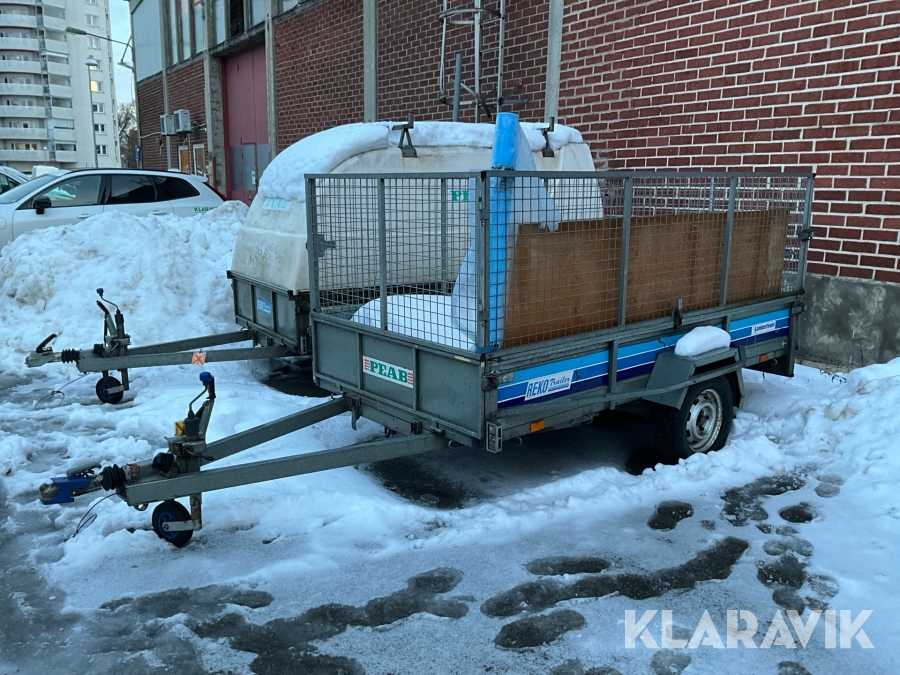 Personbilssläp Rekotrailer med nätgrindar