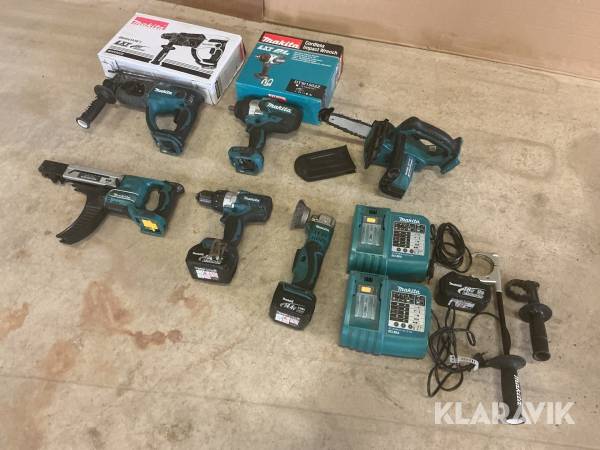 Parti med handverktyg Makita 18v
