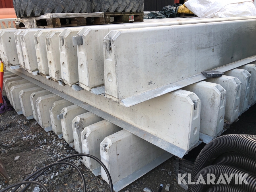 45st betongbarriärer Delta Block