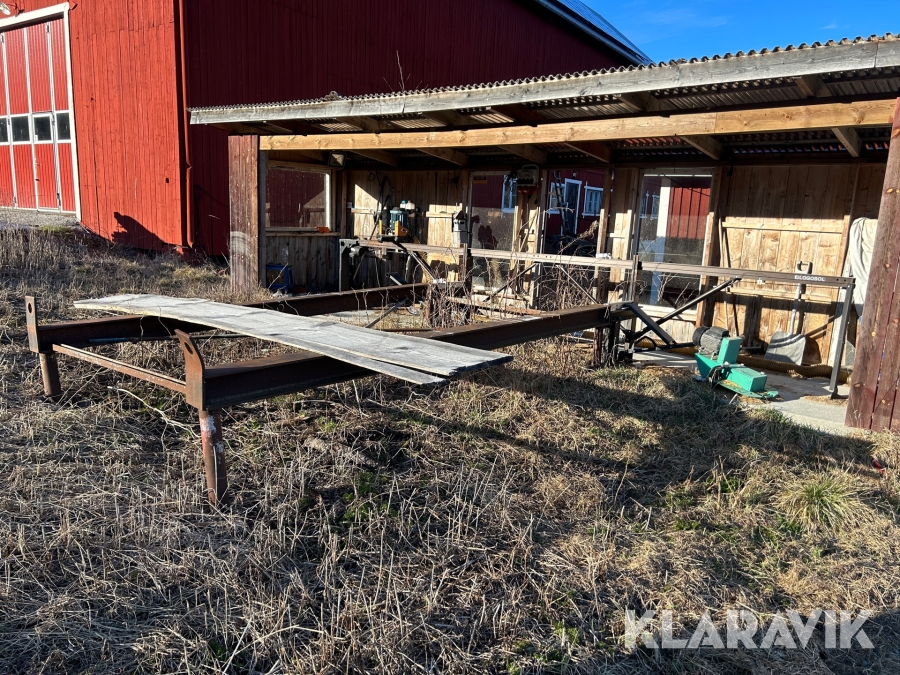 Sågverk med stockbord Logosol M8 elmotor och slirkopplingsdrift. Fräs medföljer