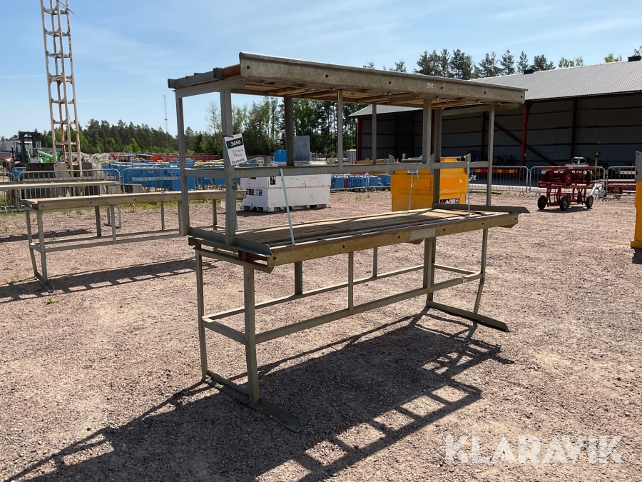 Arbetsbänk med rullar Bendof 2,5 M 2 st