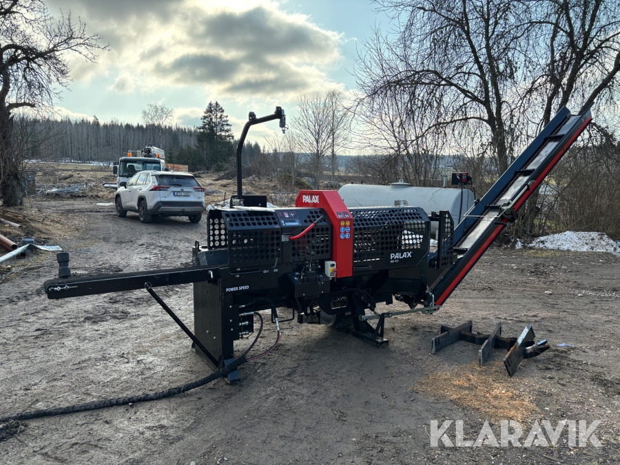 Vedmaskin Palax KS 40s med inmatningsbord