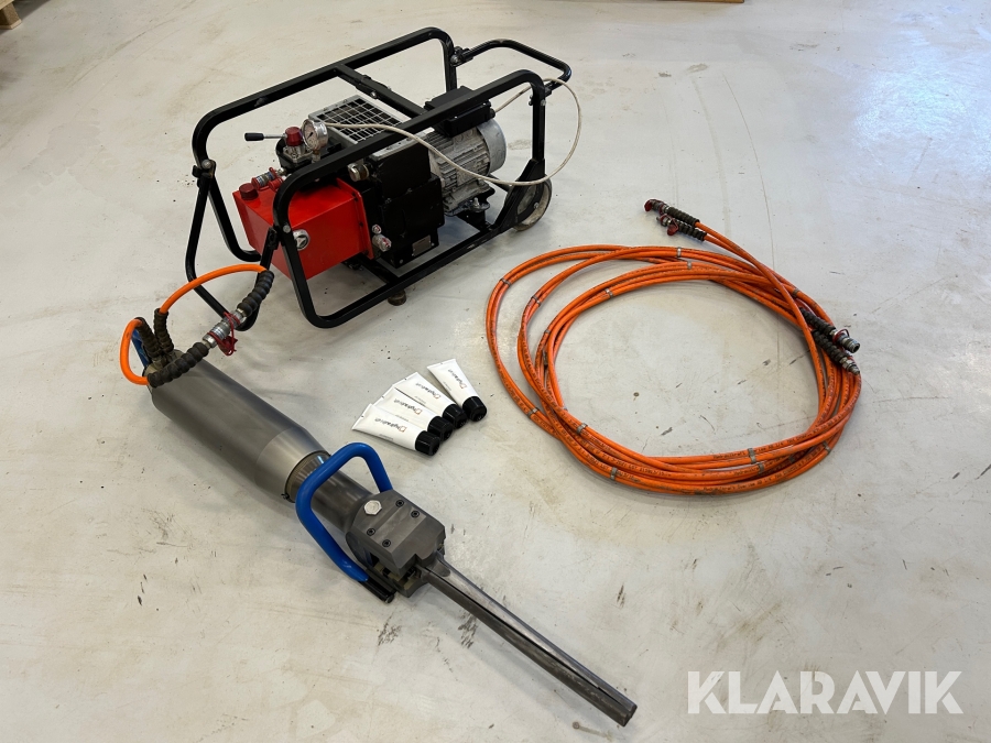 Hydraulisk spräckkil Thema SP 600 , med hydraulaggregat