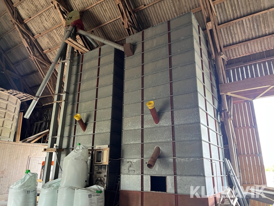 Spannmålsfickor med elevator & fläkt