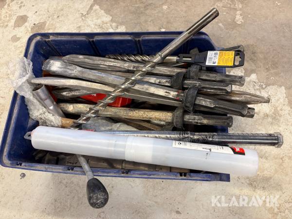 Parti bilningsmejslar i olika storlekar