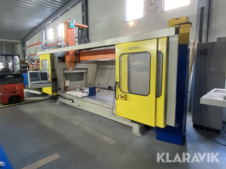 CNC-fräs Geiss 2600x1100FZ, Nyköping, Klaravik auktioner