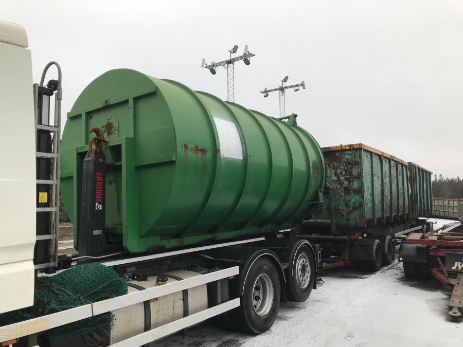 Container till komprimator