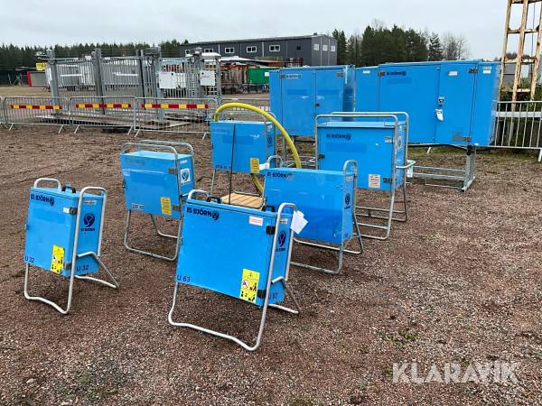 Elcentraler 8st El-Björn ZFSF 630A, SF 100, U63, ZSF 63ZFS 63, ZFSF 250