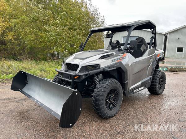 UTV Polaris General 1000 med vinsch & plog