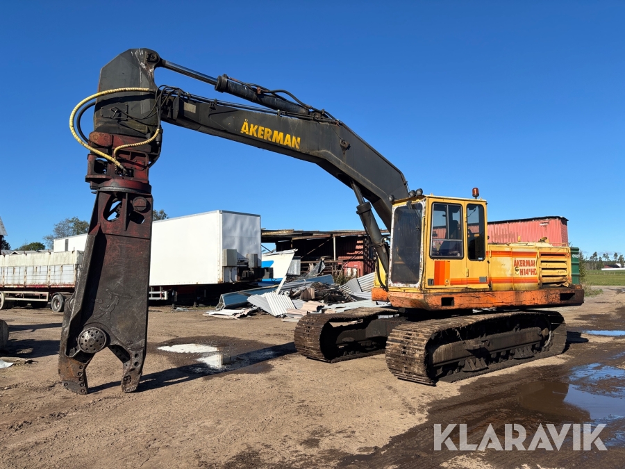 Grävmaskin Åkerman H14B med redskap