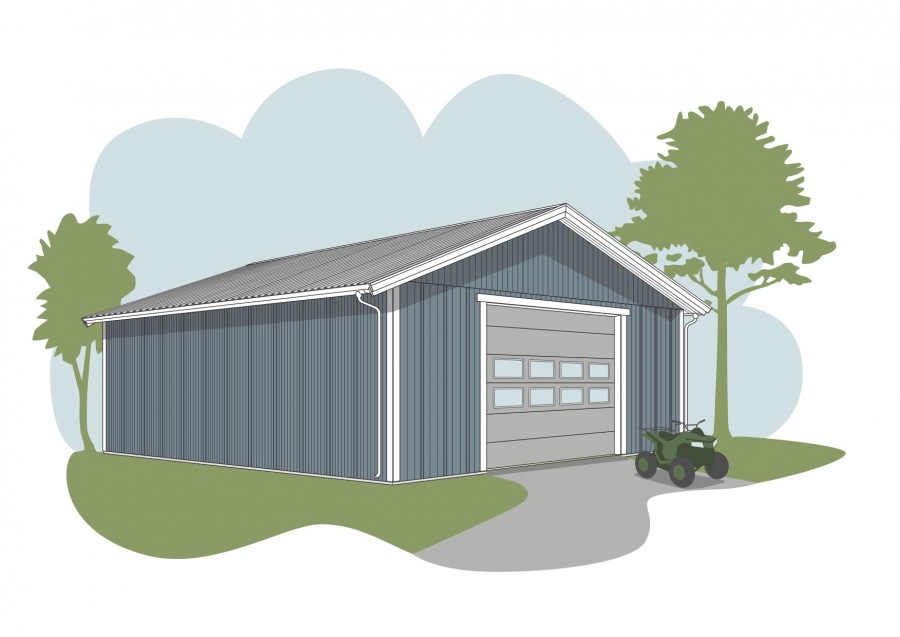 Maskinhall i moduler ca 144 kvm