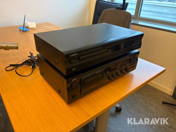 Cd spelare och kassettspelare Yamaha Cdx-396 & KX-393