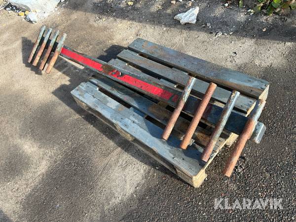 Påkörningsbalk för asfalt till lastbilar