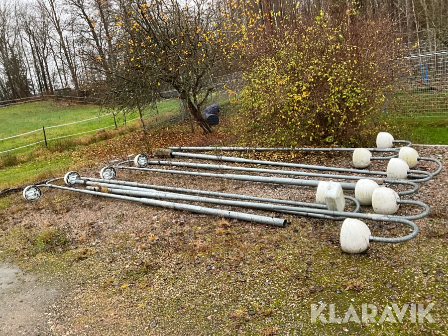 Lyktstolpar med armaturer 8st