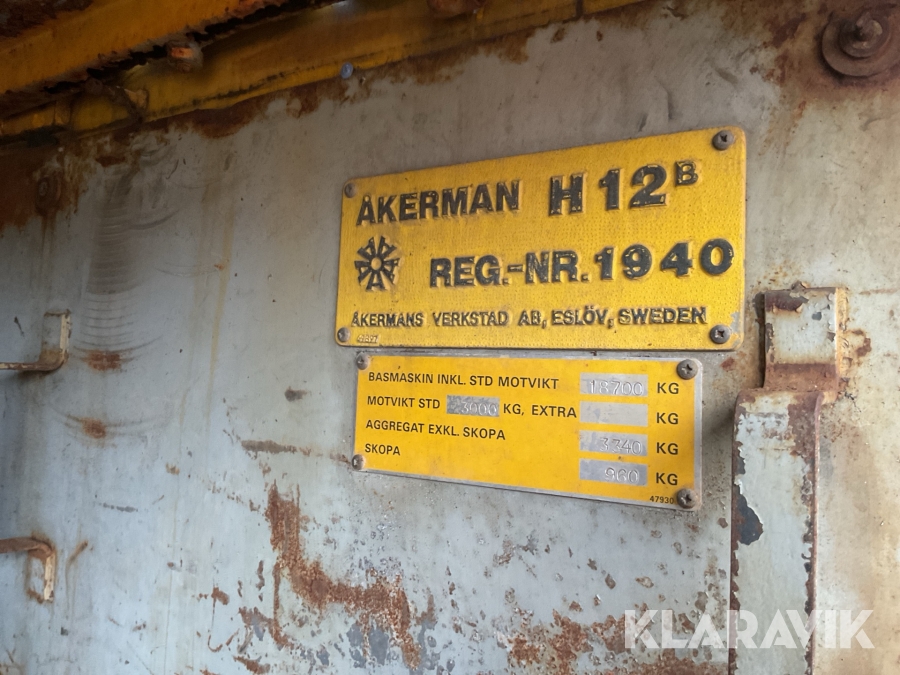 Grävmaskin Åkerman H12B
