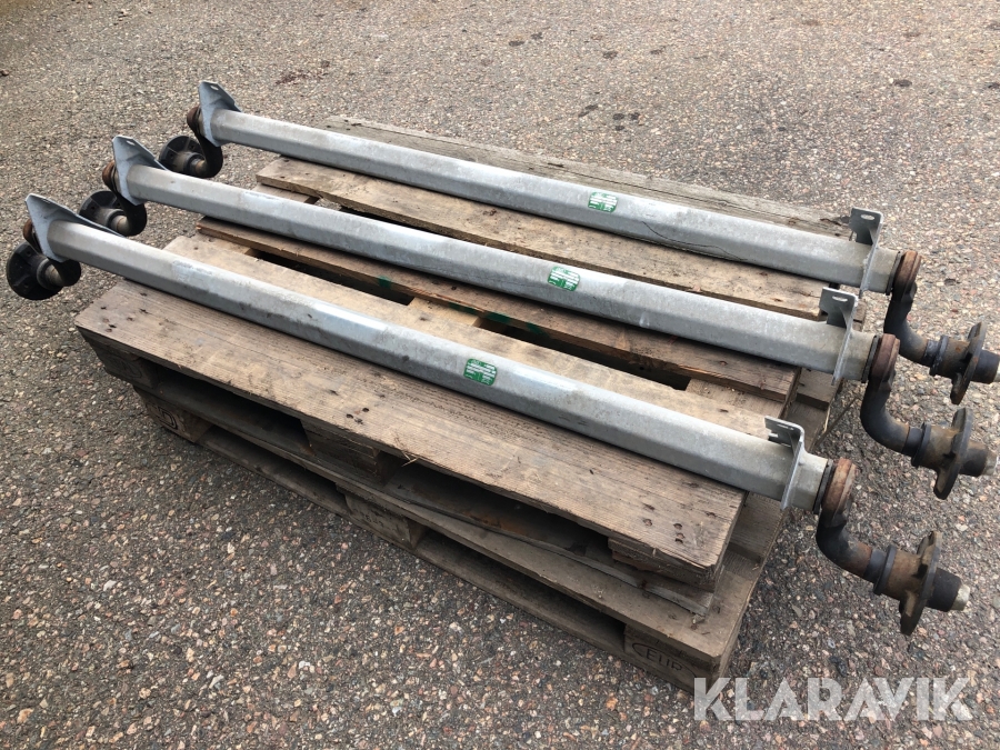 Släpvagns axlar Al-ko 700-5 3 stycken