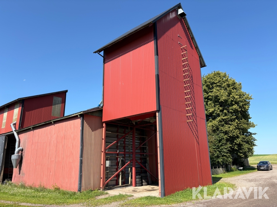 Utlastningsficka för spannmål Akron med beklädnad