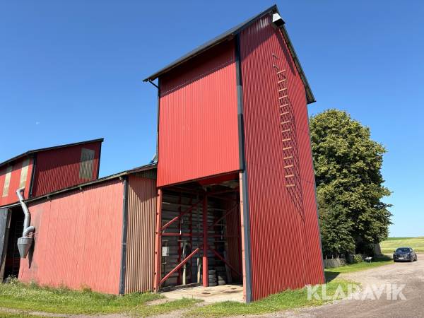 Utlastningsficka för spannmål Akron med beklädnad