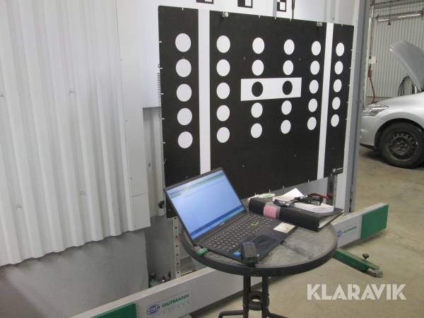 Hella-Gutmann Macs PC diagnosinstrument med tavlor för kalibrering av vindrutor