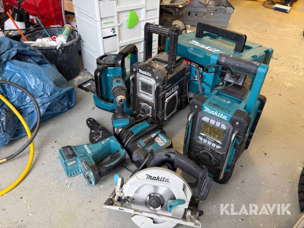 Parti byggmaskiner 9st