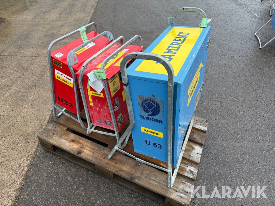 3 st centraler Garo & El-Björn UGBSA432-6, UGBSA432-6, UC63/6321-401