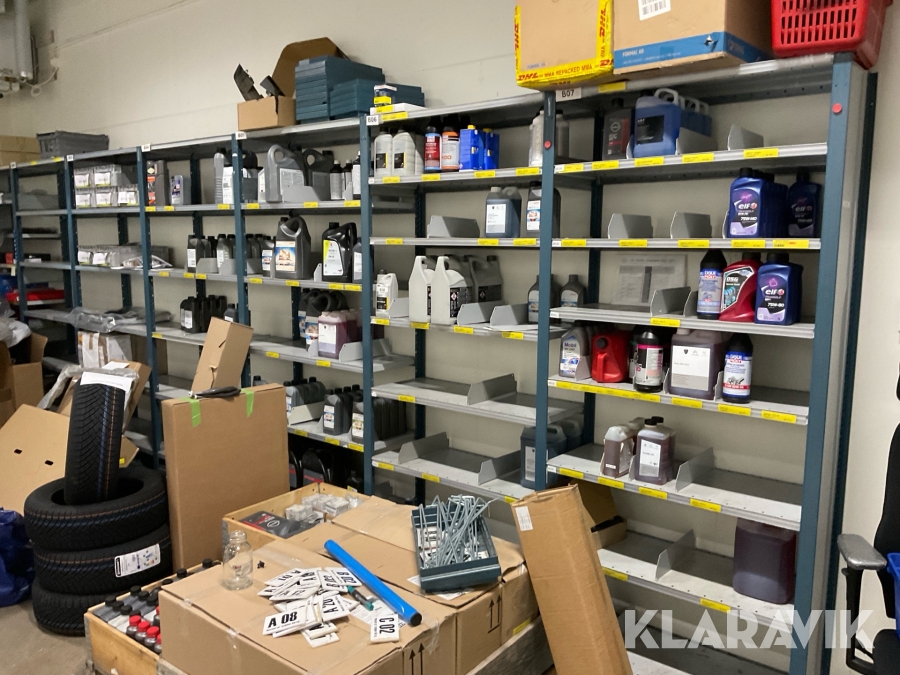 Lagerhyllor 10 sektioner