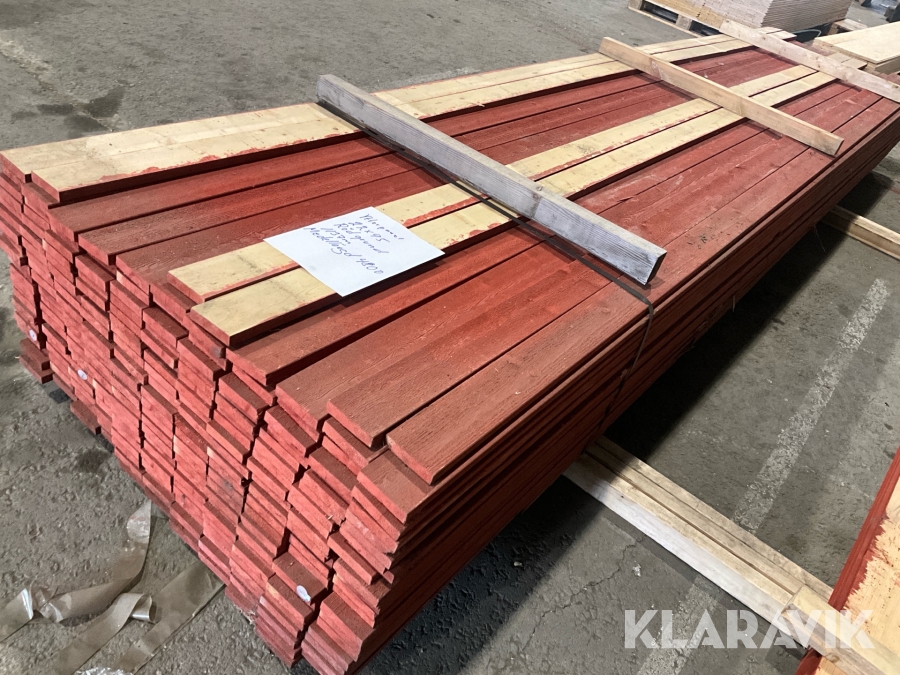 Ytterpanel 22x95 röd grund