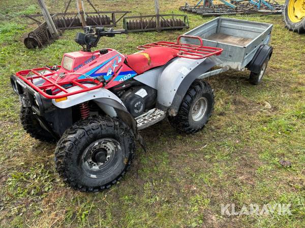 ATV Polaris Big Boss 400 4x4 med släp