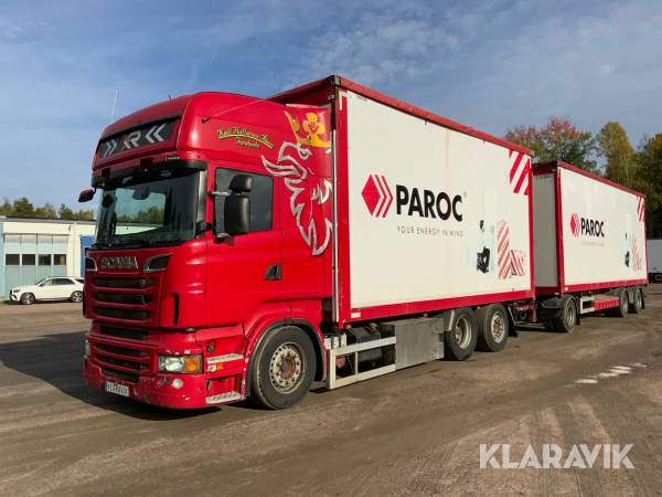 Lastbilsekipage Scania R560 med Tyllis påbyggnad