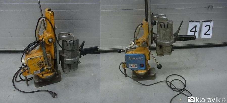 2 st MAGNETBORRMASKINER