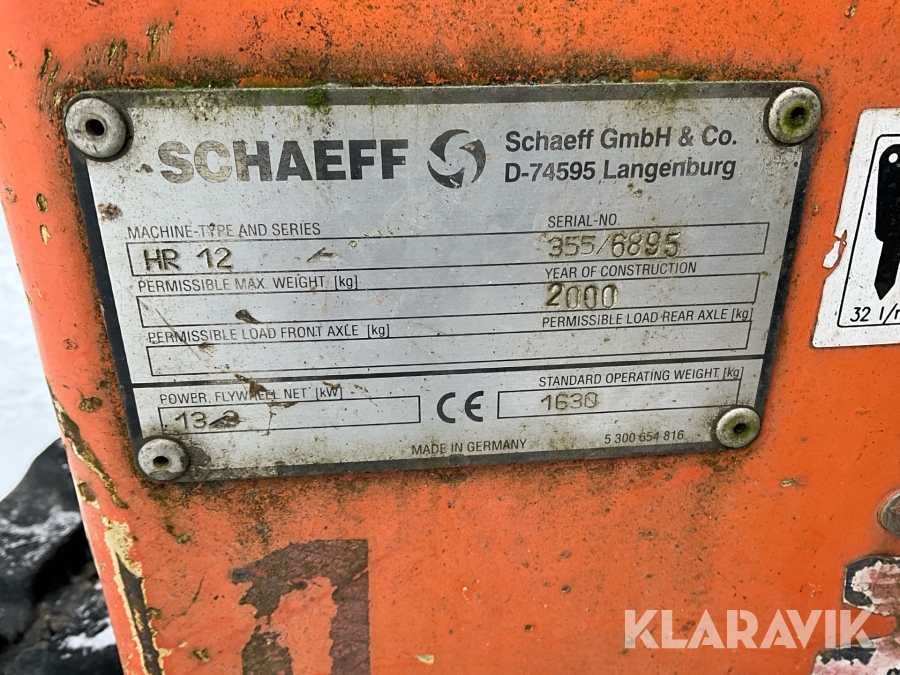 Grävmaskin Schaeff HR12